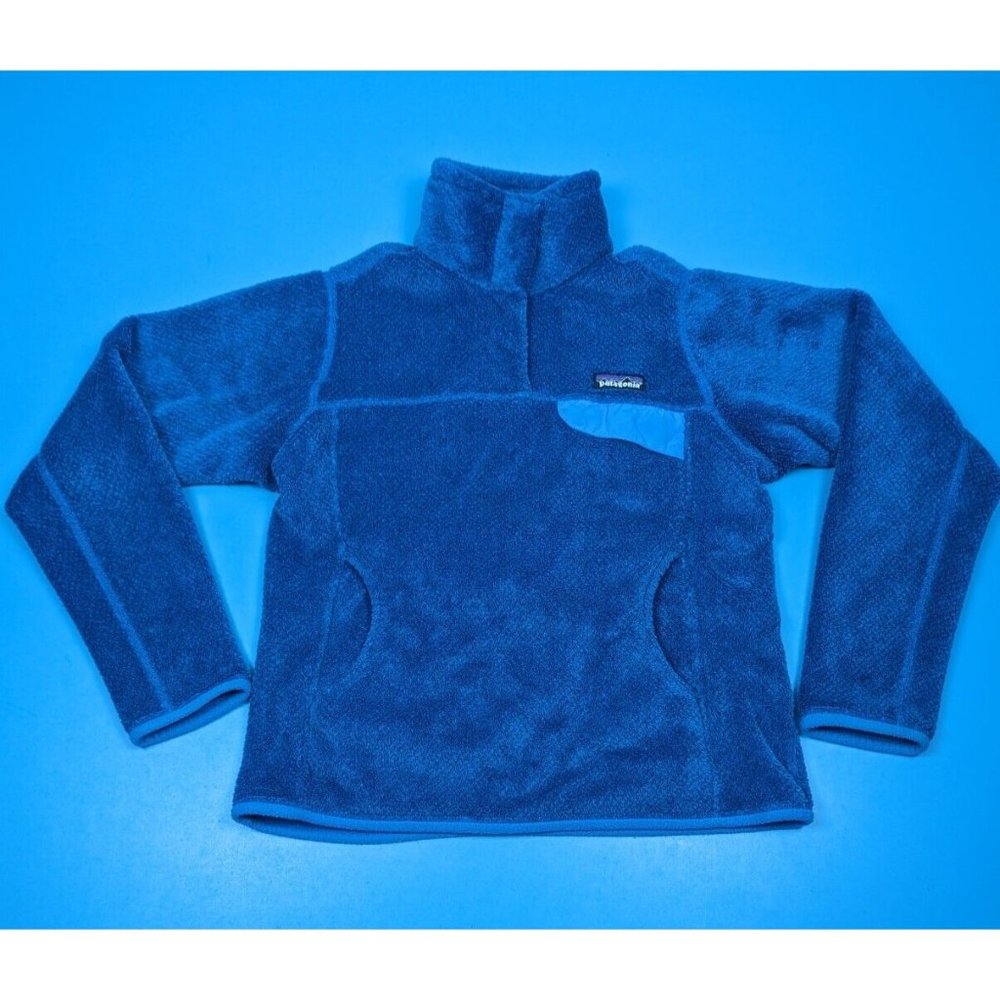 Patagonia Re-Tool Snap T Pullover Blue Womens Small